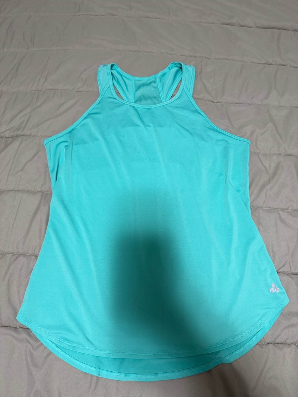 🫶🏼3 for $12!!🫶🏼tek gear Light Turquoise High-Neck Racerback Tank Top